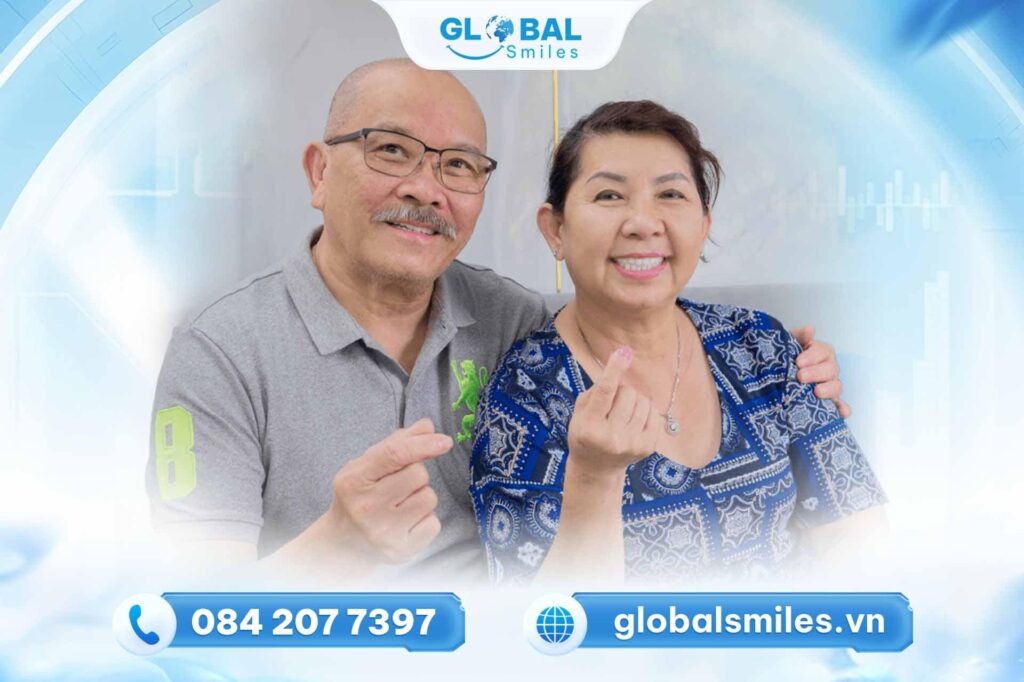 Khách hàng trồng răng Implant tại Global Smile